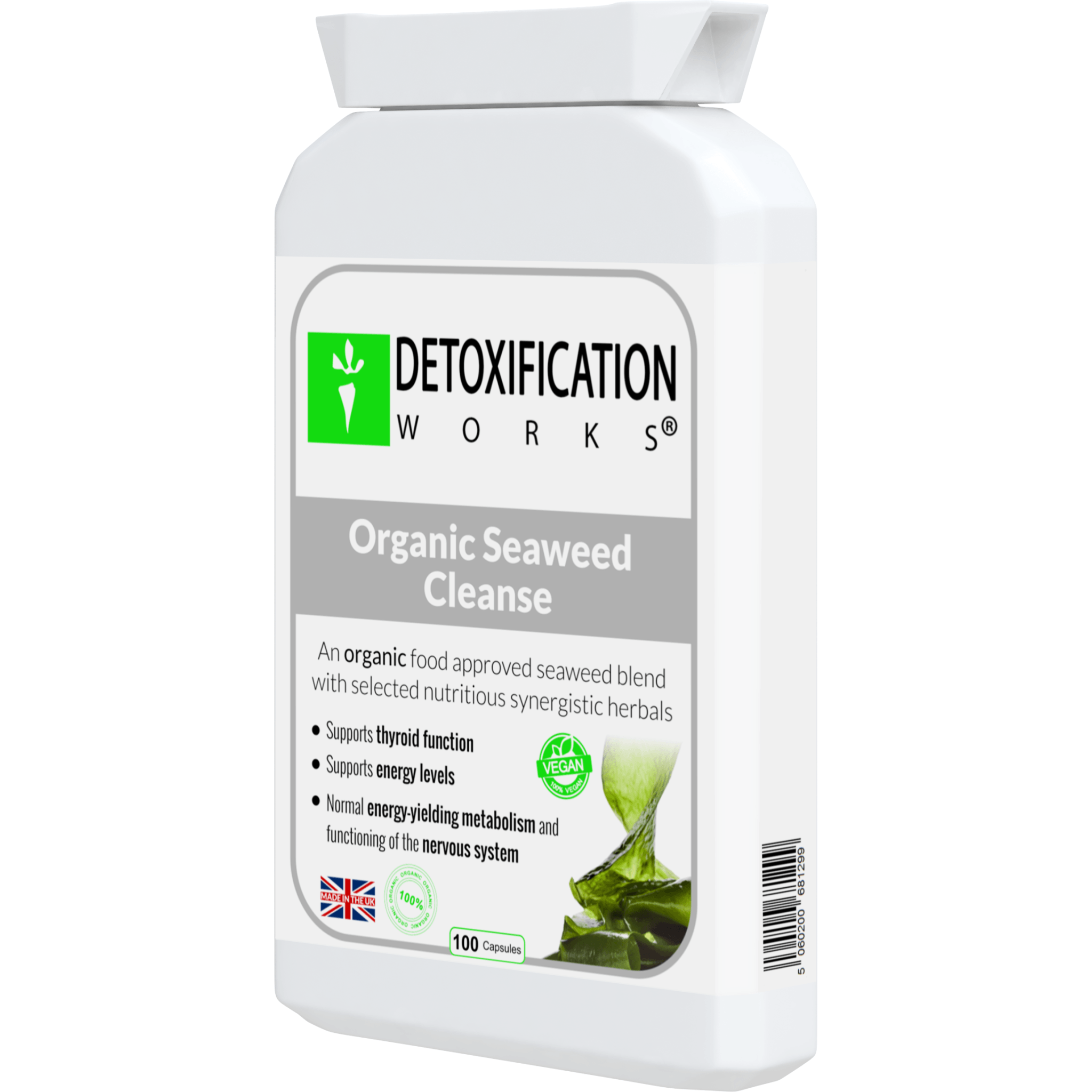 2 Pack Organic Seaweed Cleanse (200 Capsules) - Detox Works ®