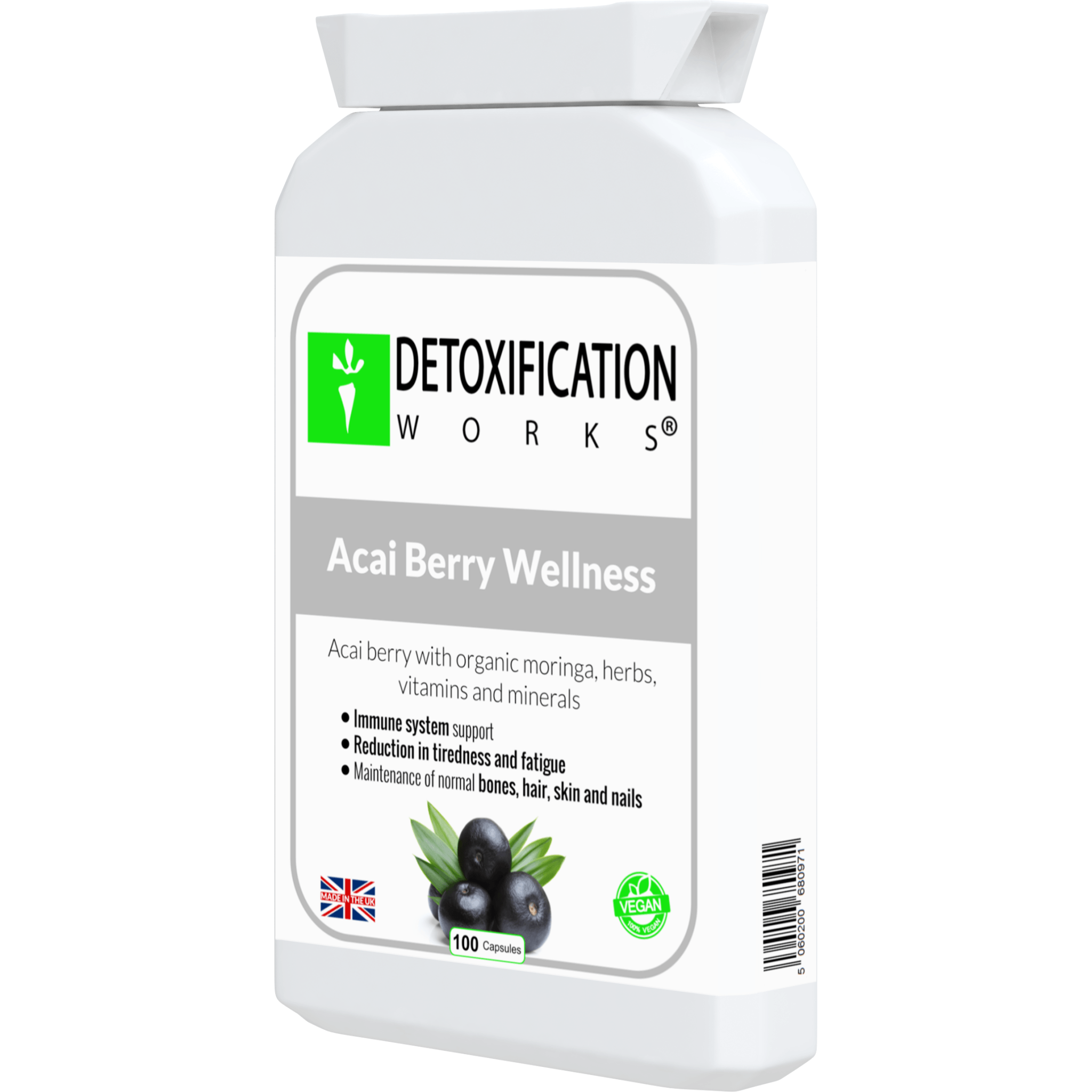 Acai Berry Wellness (100 Capsules) - Detox Works ®
