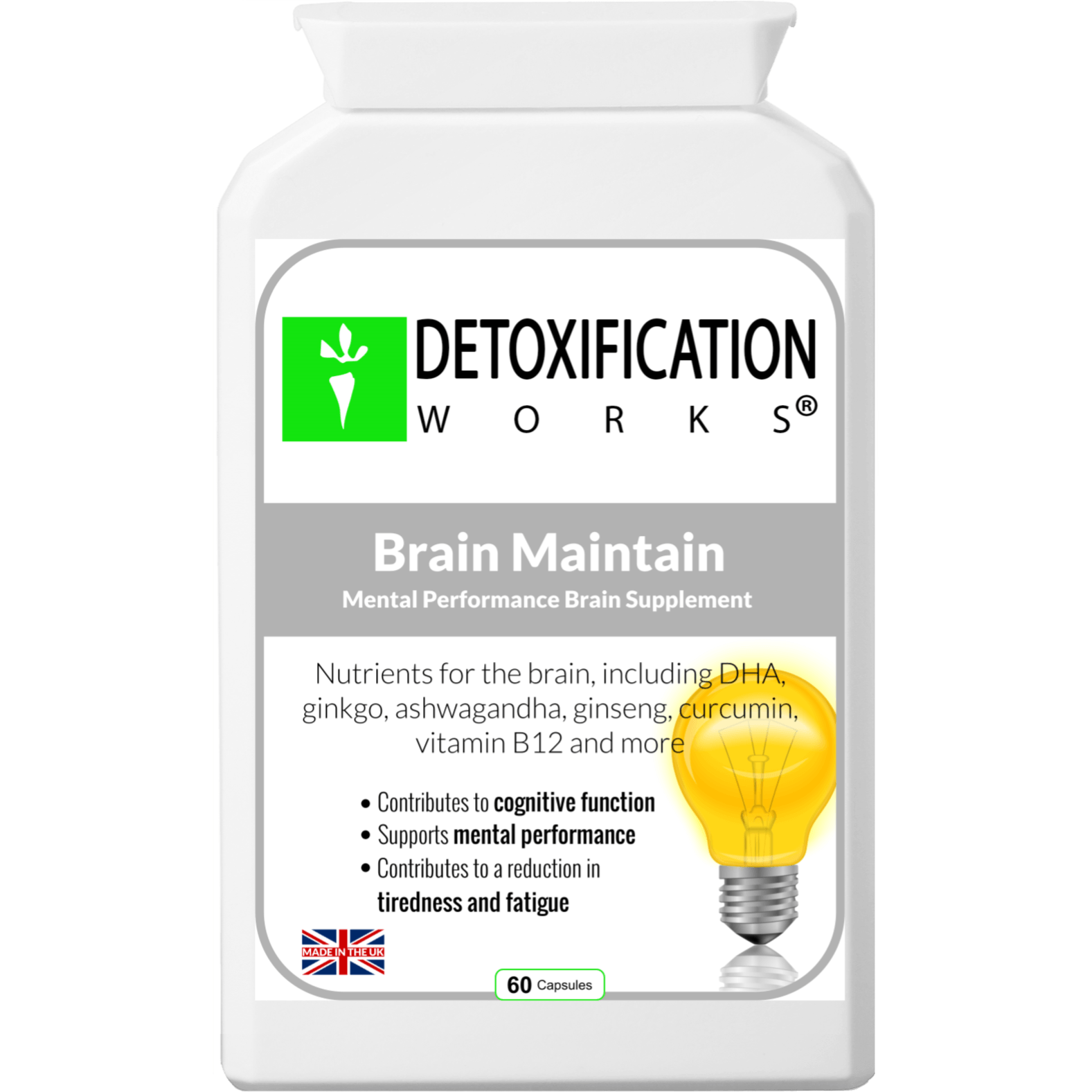 Brain Maintain With B-12 (30 Day Supply) - Detox Works ®
