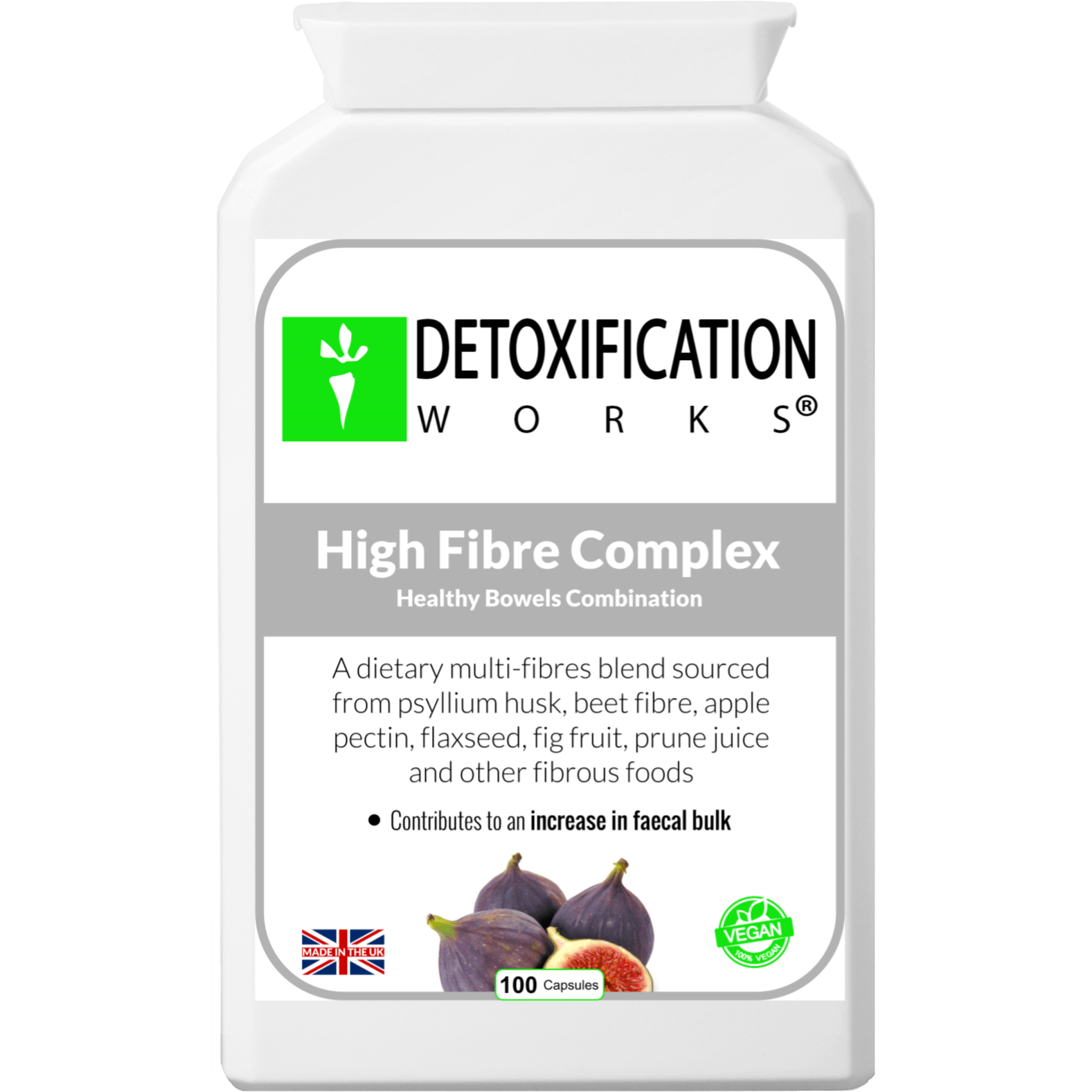 High Fiber Complex (100 Capsules) - Detox Works ®