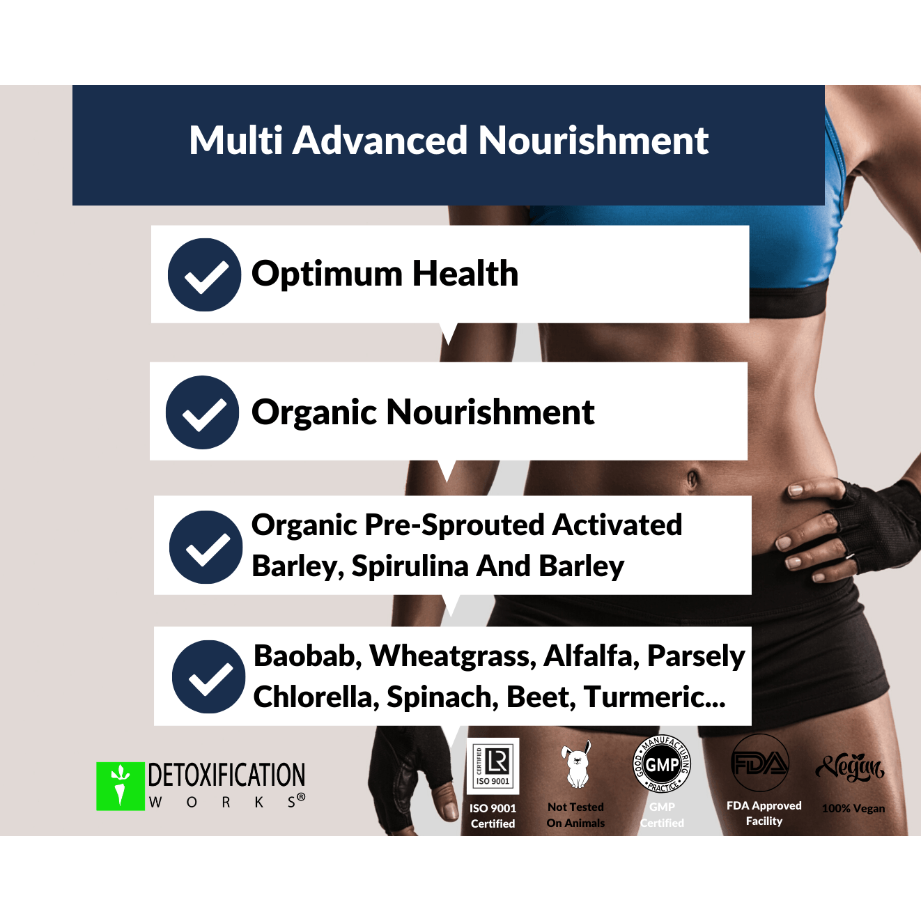 Multi Advanced Nourishment (100 Capsules) - Detox Works ®