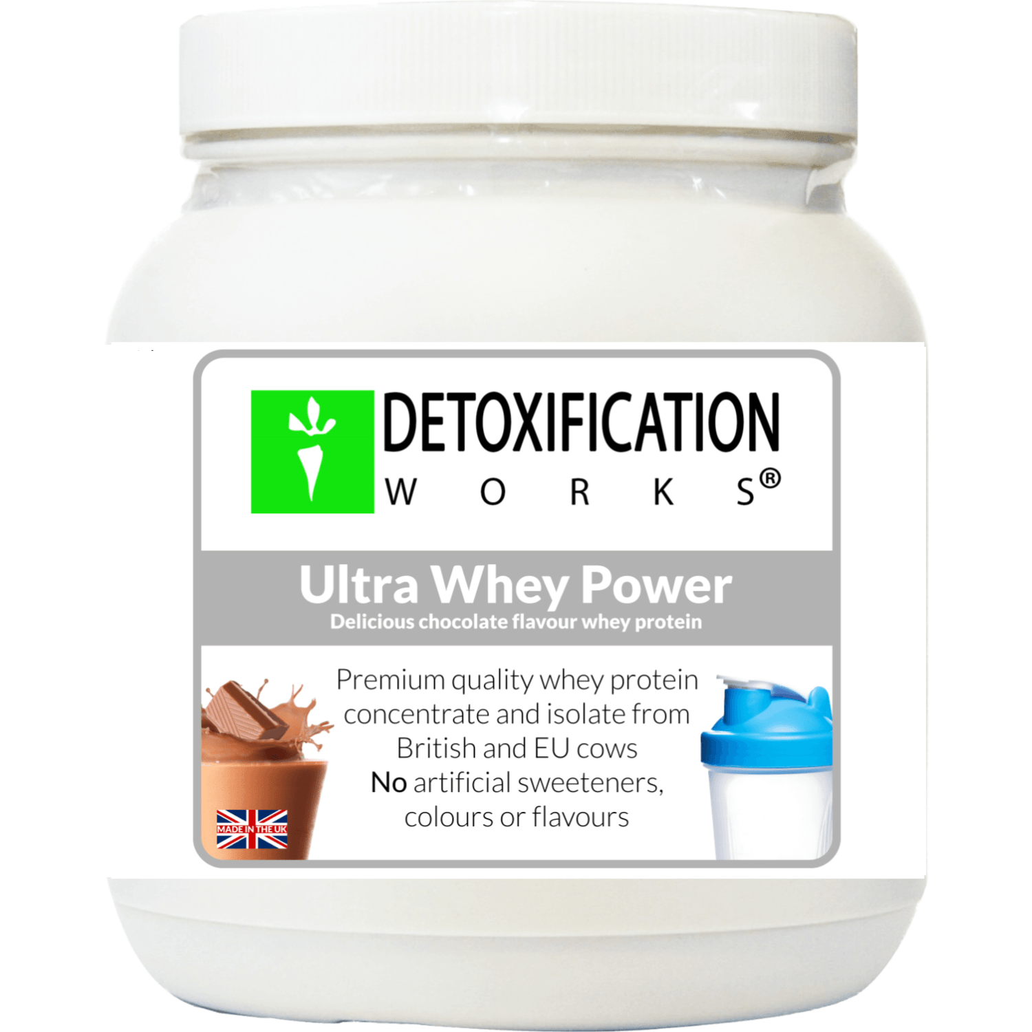 Ultra Whey Power ( Natural Chocolate Flavor) - Detox Works ®