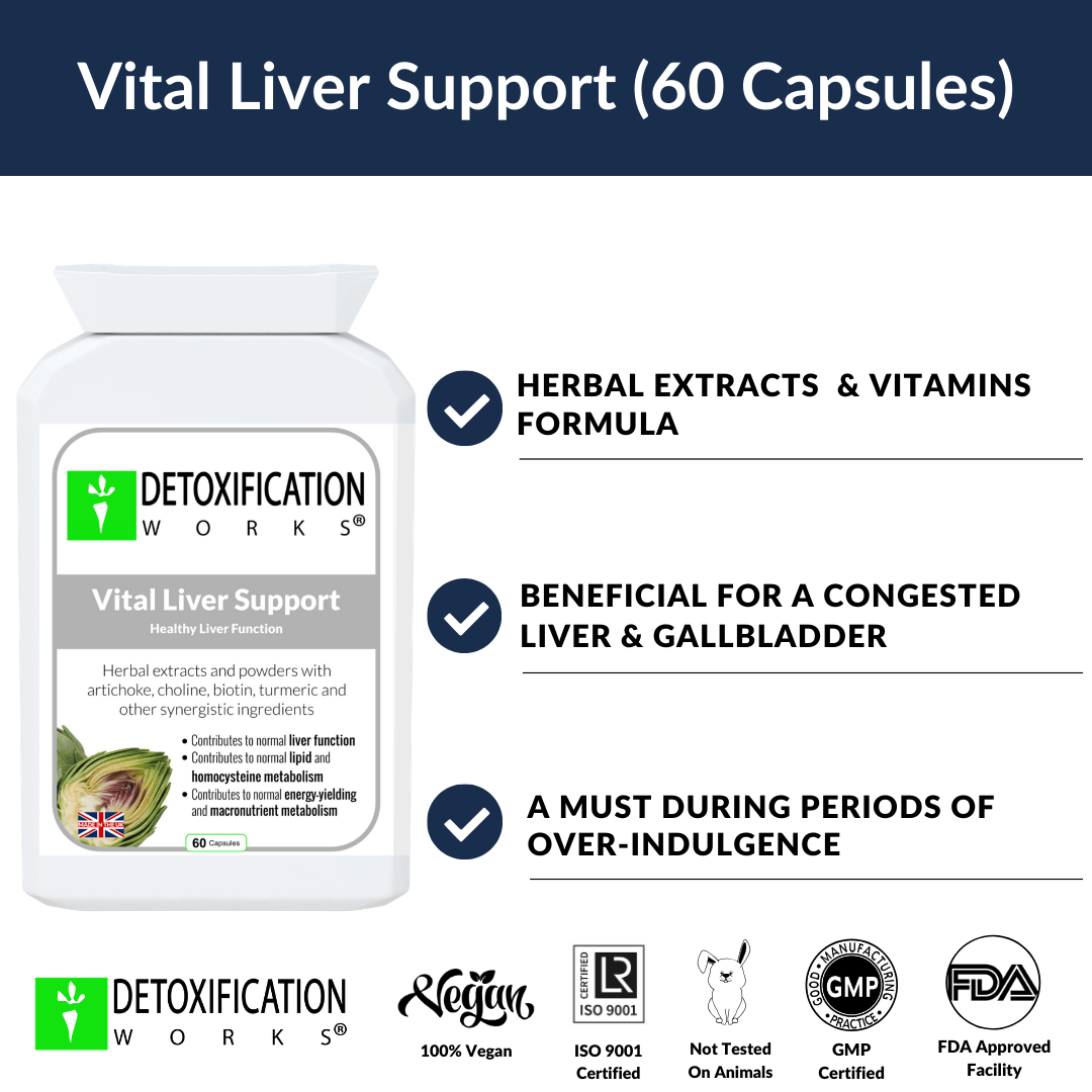 Vital Liver Support (60 Capsules) - Detox Works ®